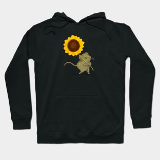 Bavarian Pine Vole with a Sunflower Hoodie